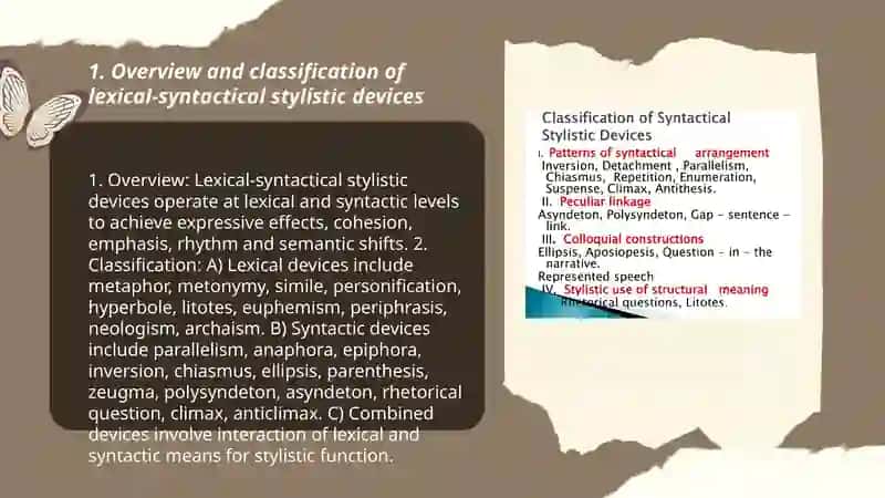 Lexical-Syntactical Stylistic Devices 3