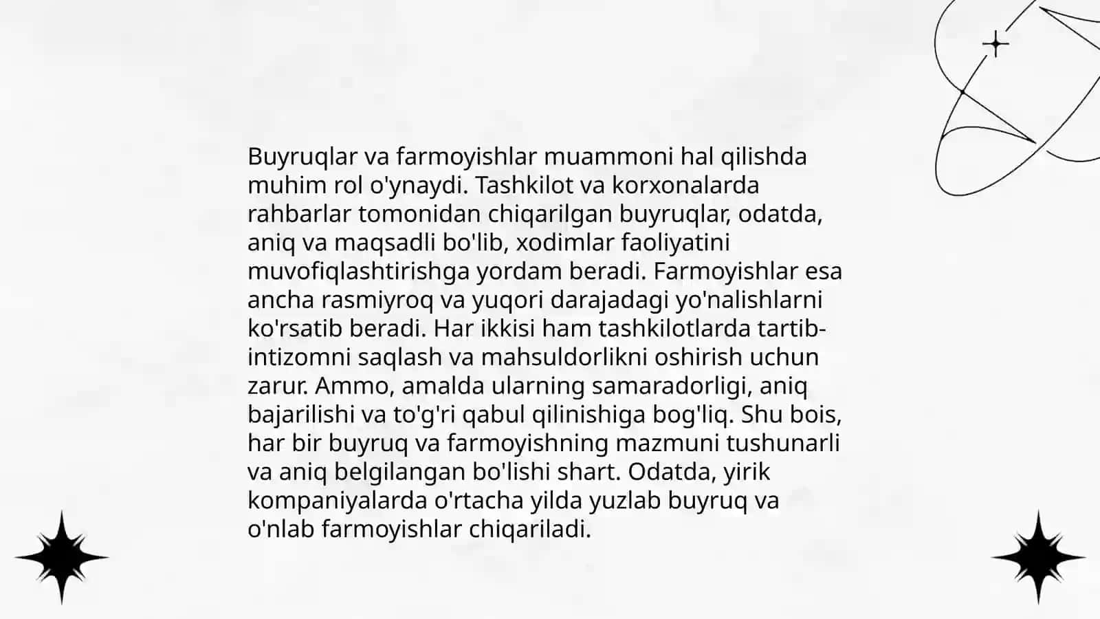 Hujjat turlari. Ish yuritish hujjat turlari 3