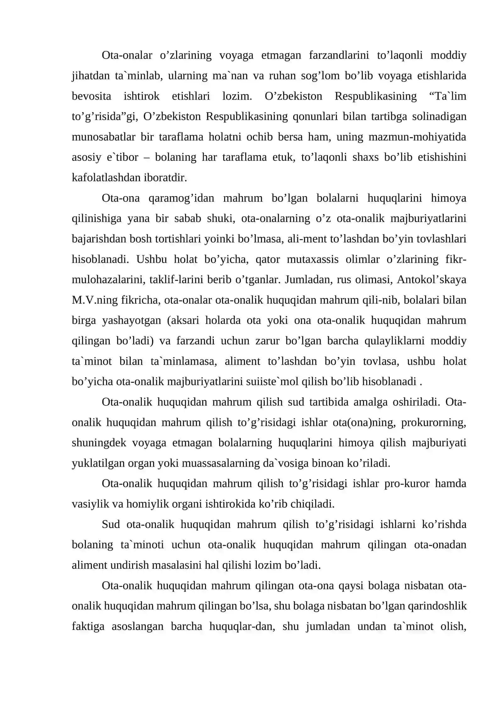 O'zbekistonda institutsional muassasa bitiruvchilarining ijtimoiy himoyalash tizimi 3