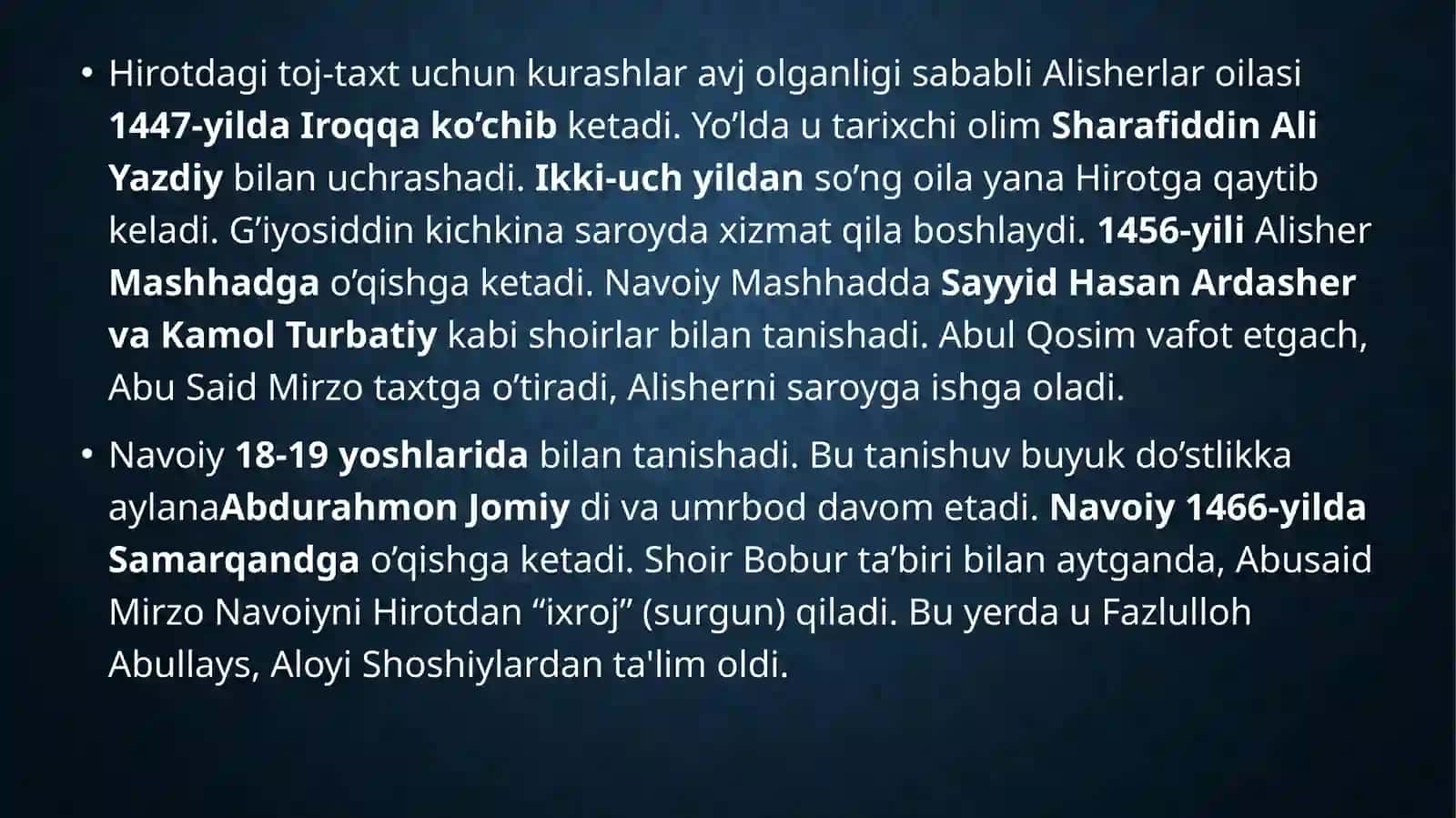 4-MA’RUZA: O‘zbek adabiyoti tarixida Navoiyning xizmatlari 3