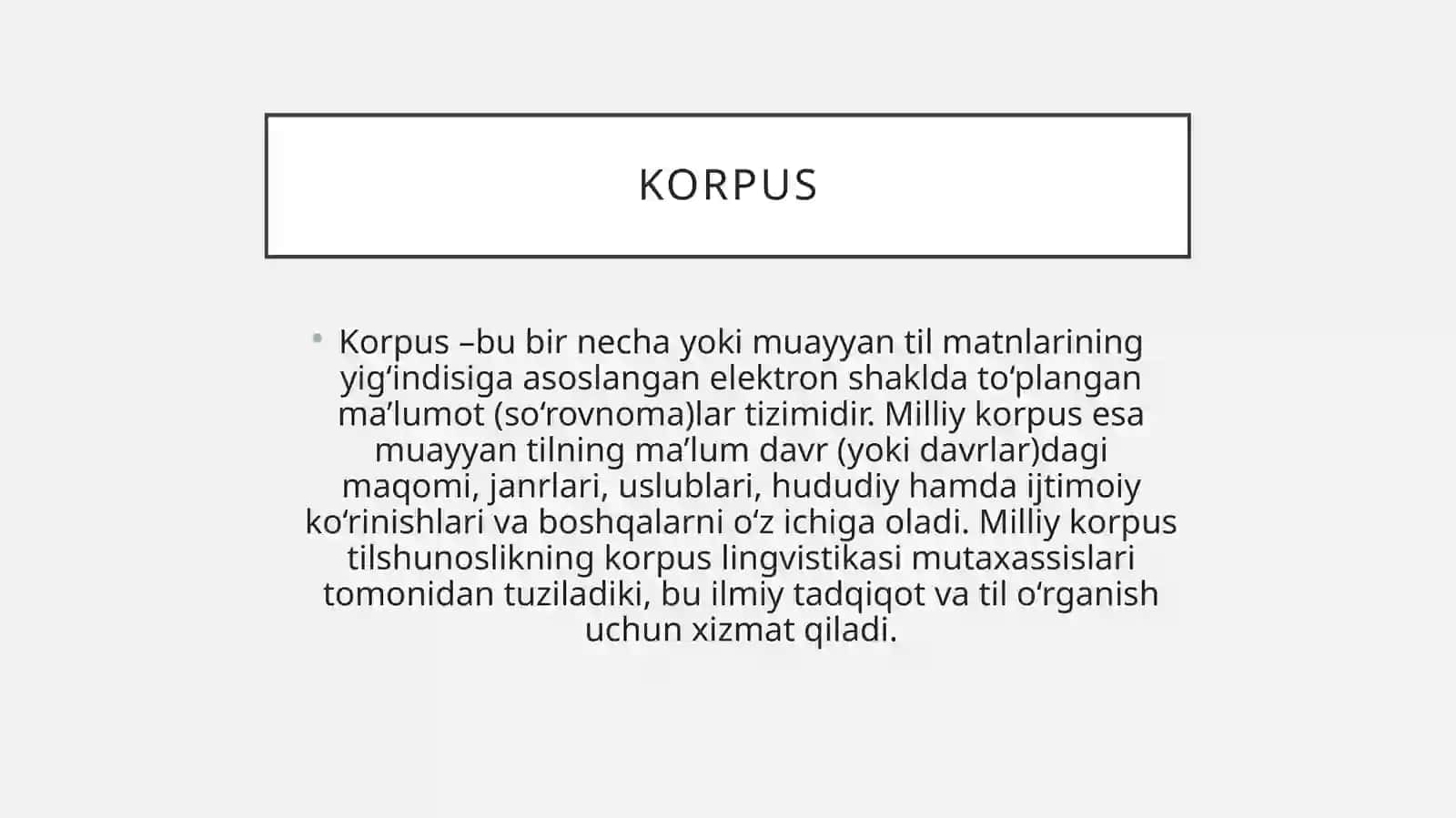 Turli sohaga tegishli elektron korpusini yaratish 3