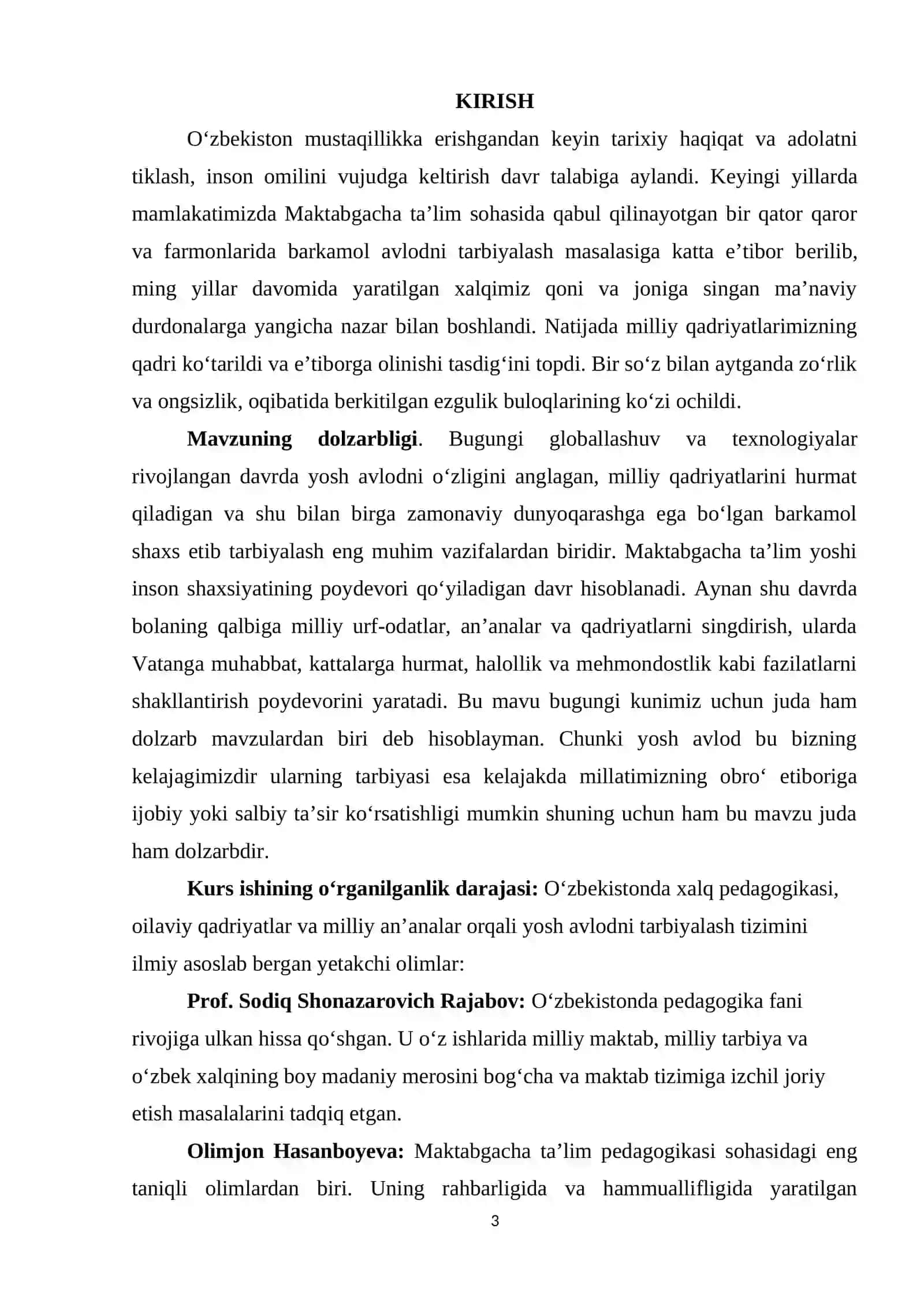 Maktabgacha ta’lim yoshidagi bolalarni barkamol qilib tarbiyalashda milliy urf-odatlardan foydalanish 3
