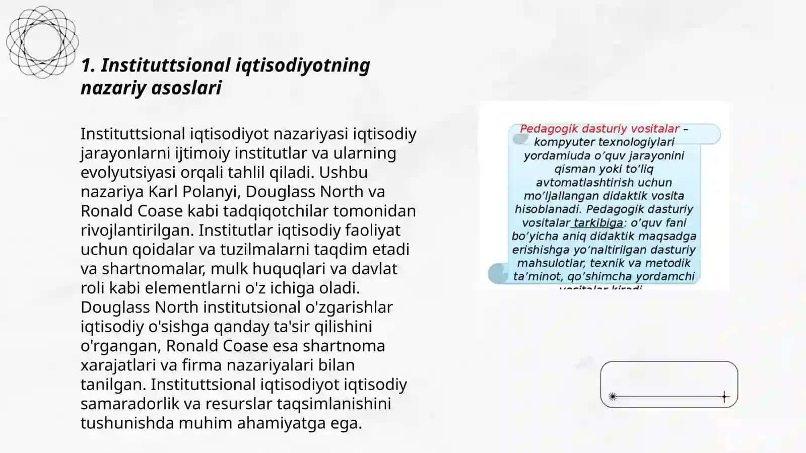 Institutsional iqtisodiyotda davlat va hukumat. Elektron hukumatning shakilanishi 3