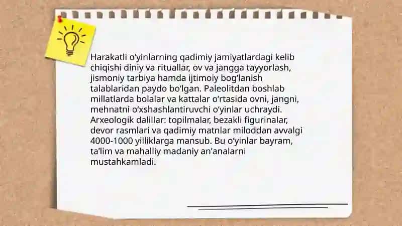 Harakatli oʻyinlar tarixi 3