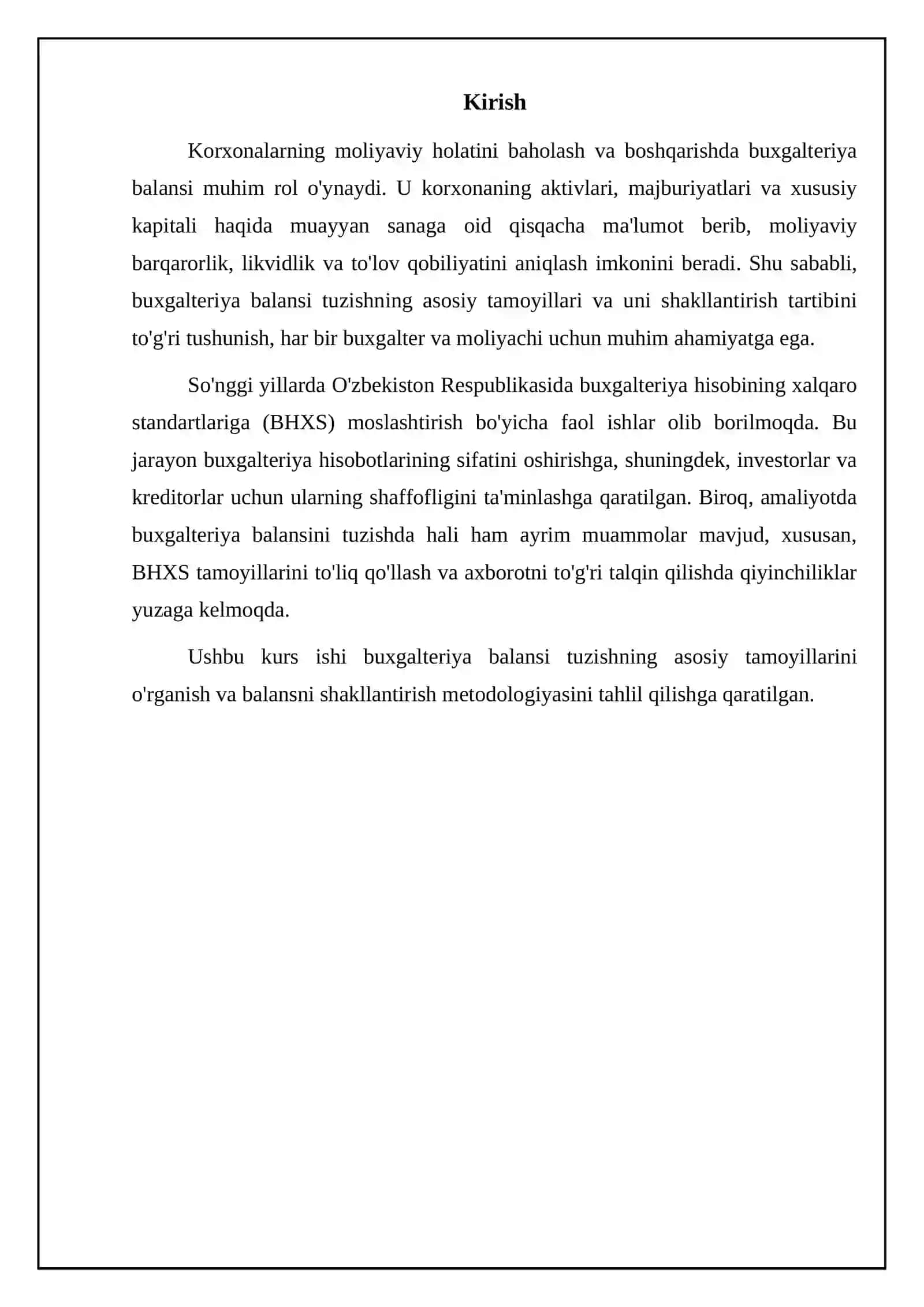Buxgalteriya balansi tuzishning asosiy tamoyillari va balansni tuzish 3