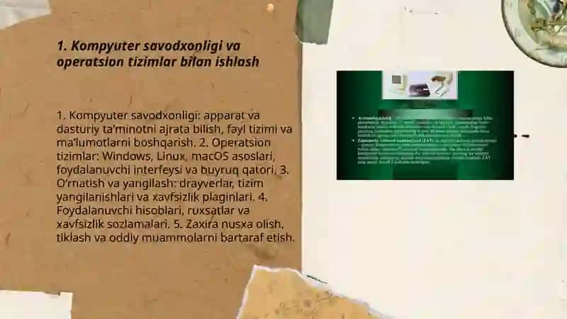 Kompyuter savodxonligi va operatsion tizimlar bilan ishlash 3