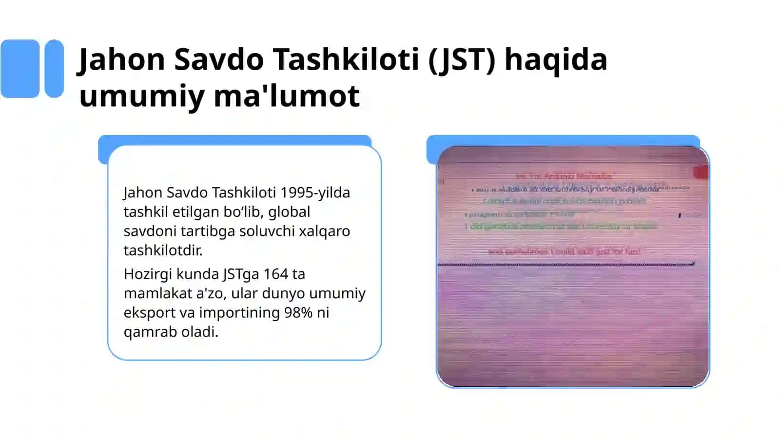 Jahon Savdo Tashkilotining Jahon Savdosidagi Roli va Vazifalari 3