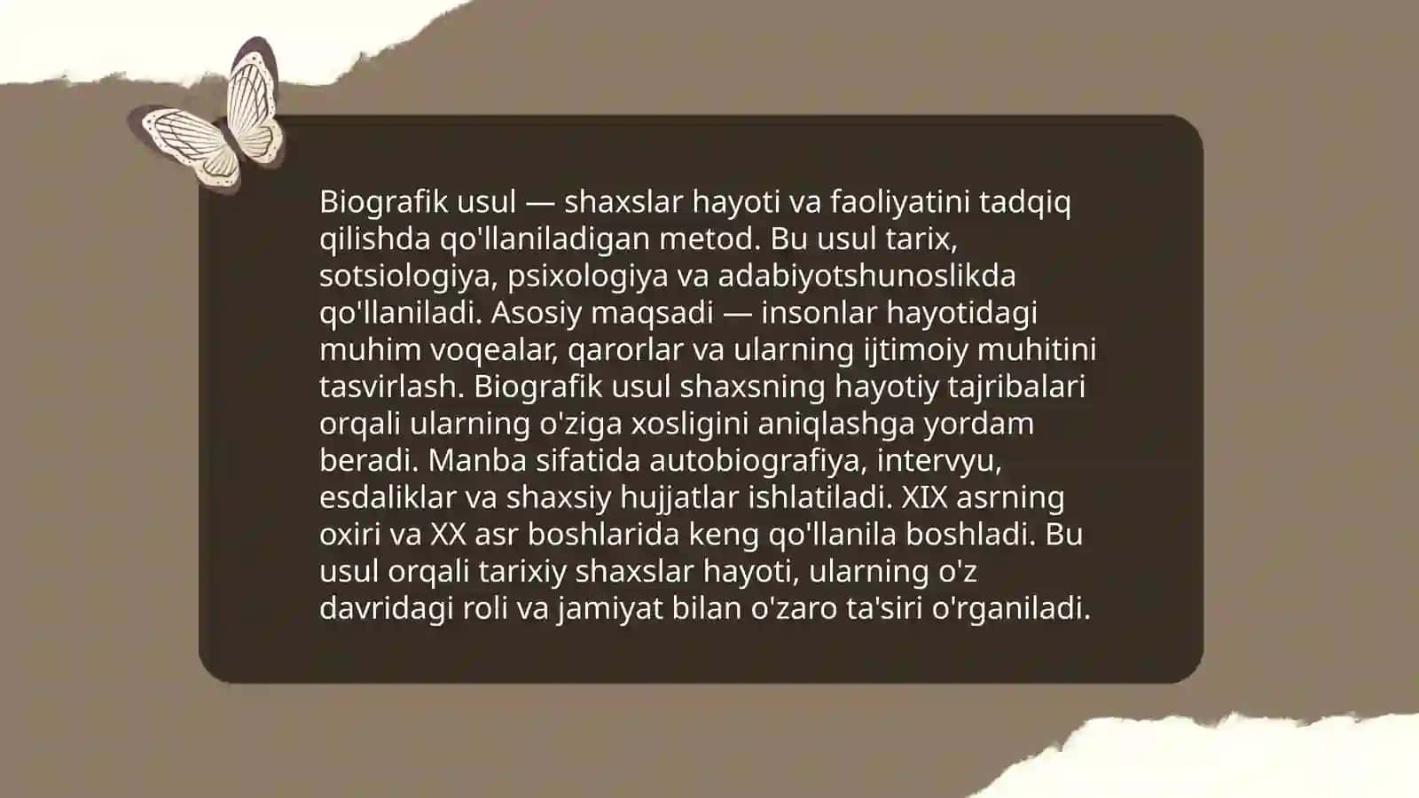 Shaxsni oʻrganish metodlari 3