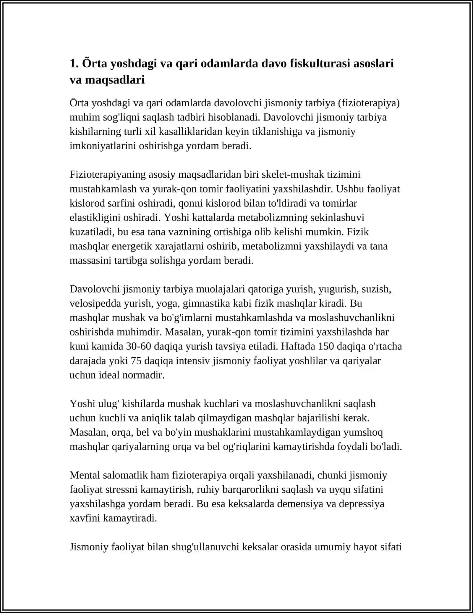 Davo Fiskulturasini Amalga Oshirish 3