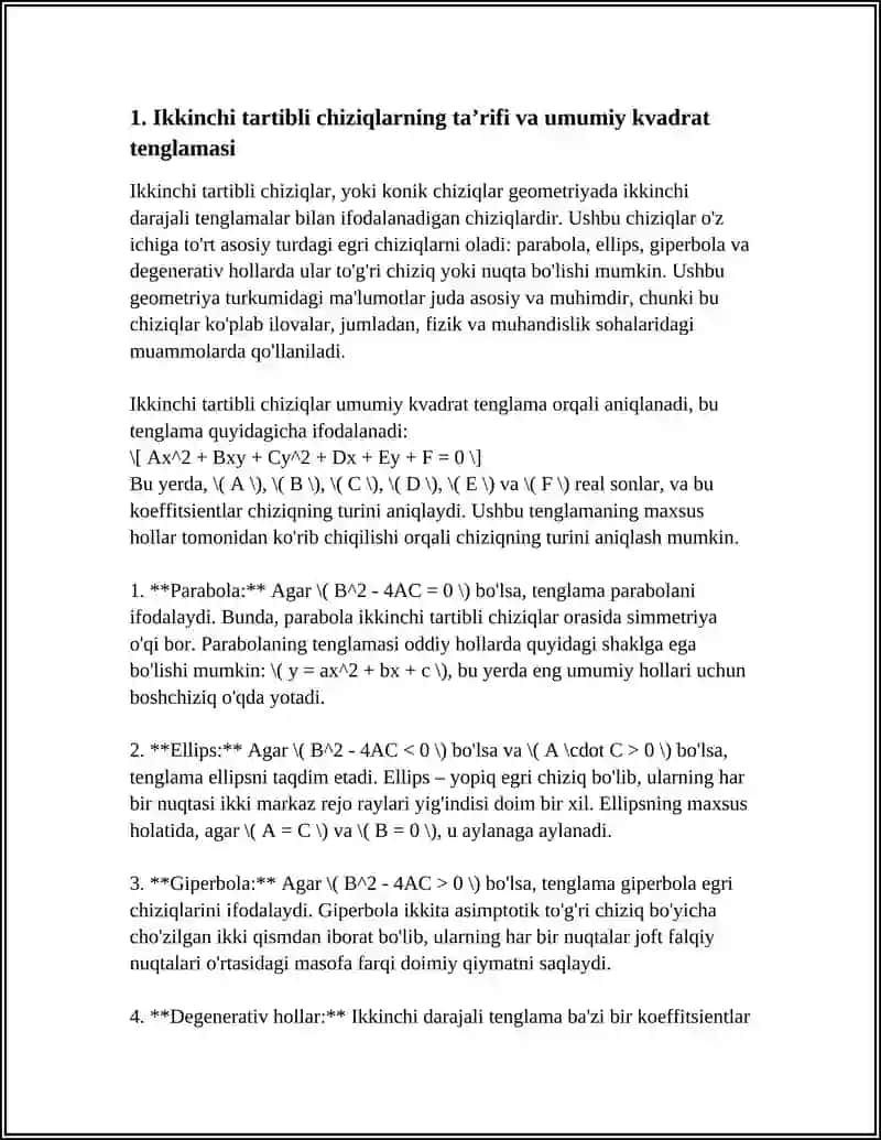 IKKINCHI TARTIBLI CHIZIQLAR 3