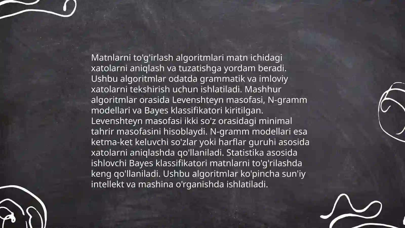 Matnlarni avtomatik tahrirlash 3