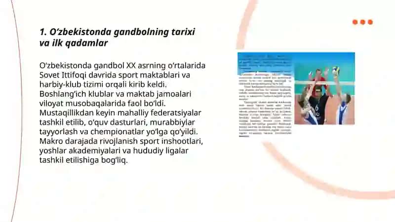 Oʻzbekistonda gandbolning rivojlanishi 3
