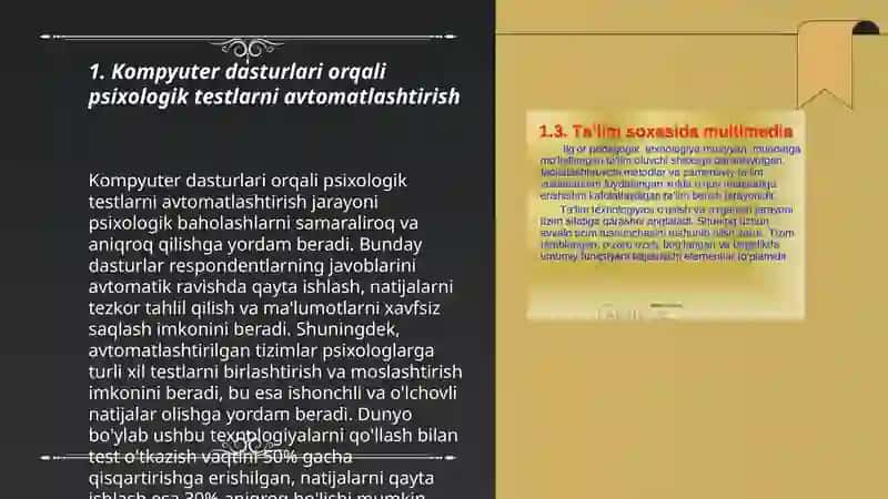 Psixologiyada ilmiy tekshirishlar olib borishda zamonaviy kompyuter texnologiyalaridan foydalanish 3