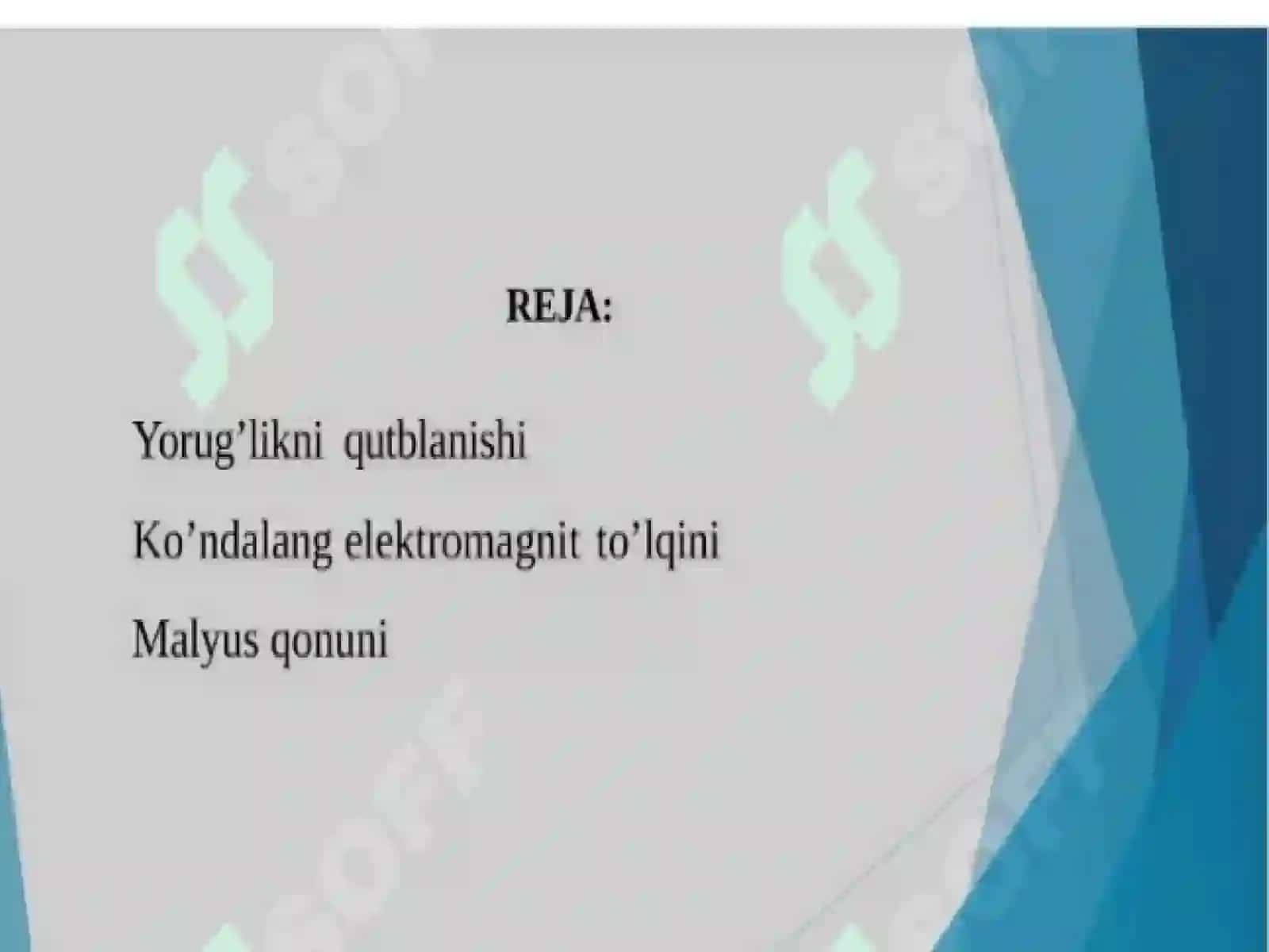 Guliston Davlat Universiteti Sirtqiboʻlim matematikayoʻnalishi 1.22-guruh talabasi Xayrulla yeva E'zozaning umumiy fizika fanidan mustaqilishi 3