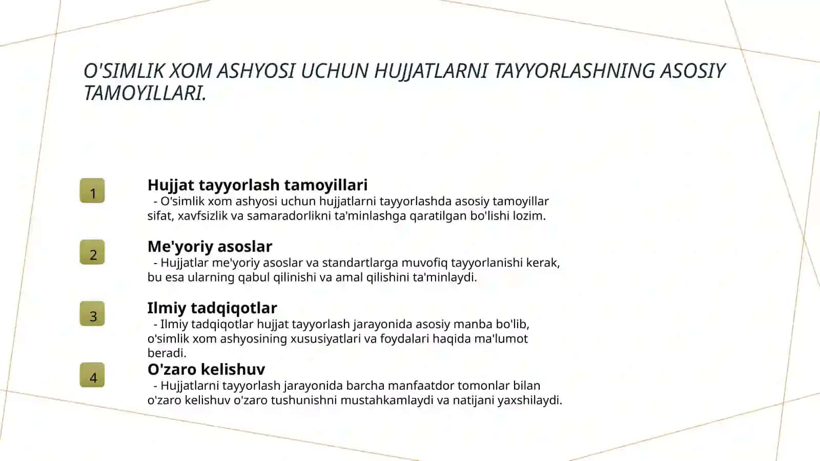 O'simlik xom ashyosi uchun hujjatlarni tayyorlash 3