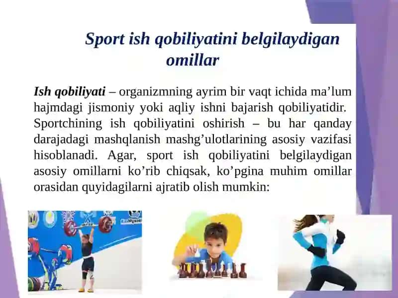 Sport ish qobiliyatining biokimyoviy omillari 3