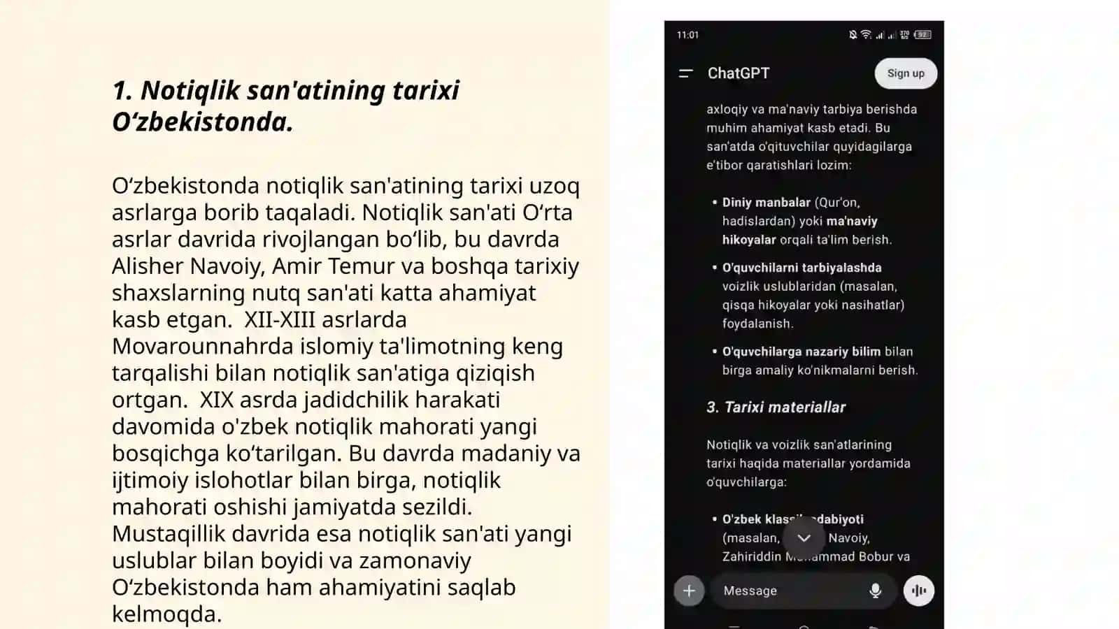 Notiqlik san'atining tarixi Oʻzbekistonda 3