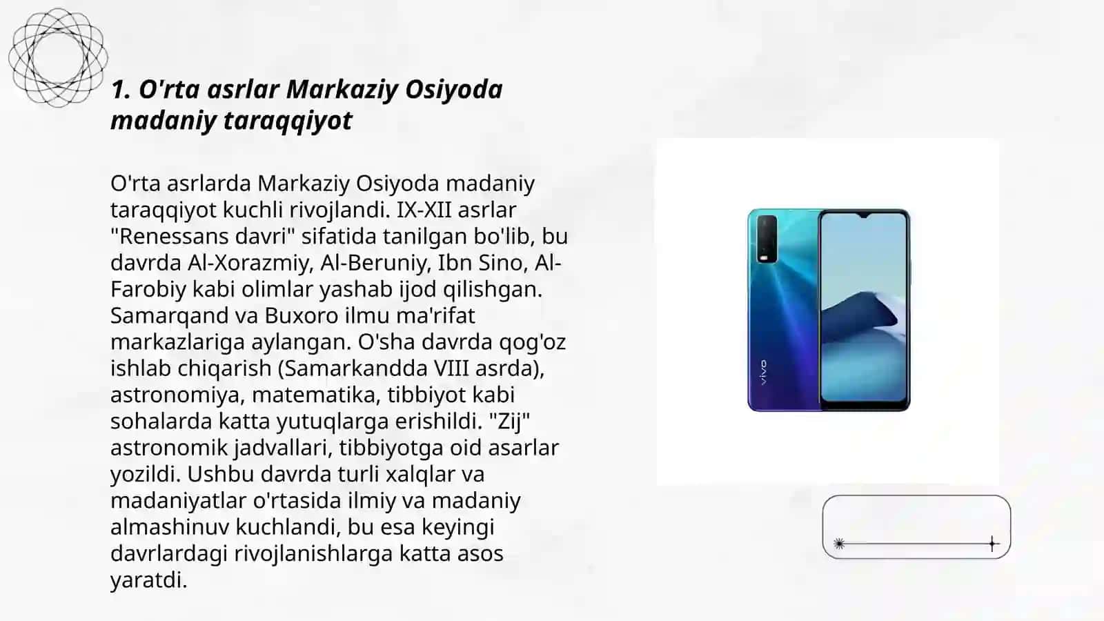 O'rta asrlar Markaziy Osiyoda madaniy taraqqiyot 3