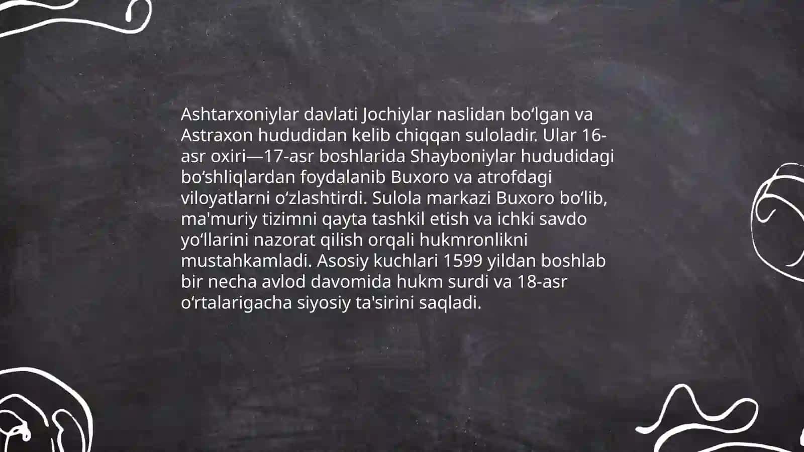 Ashtarxoniylar davlati 3