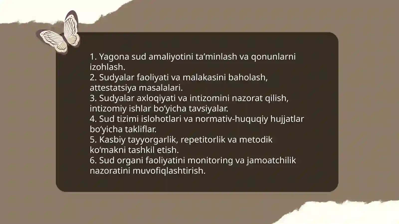 Sudyalar hamjamiyati organlari 3