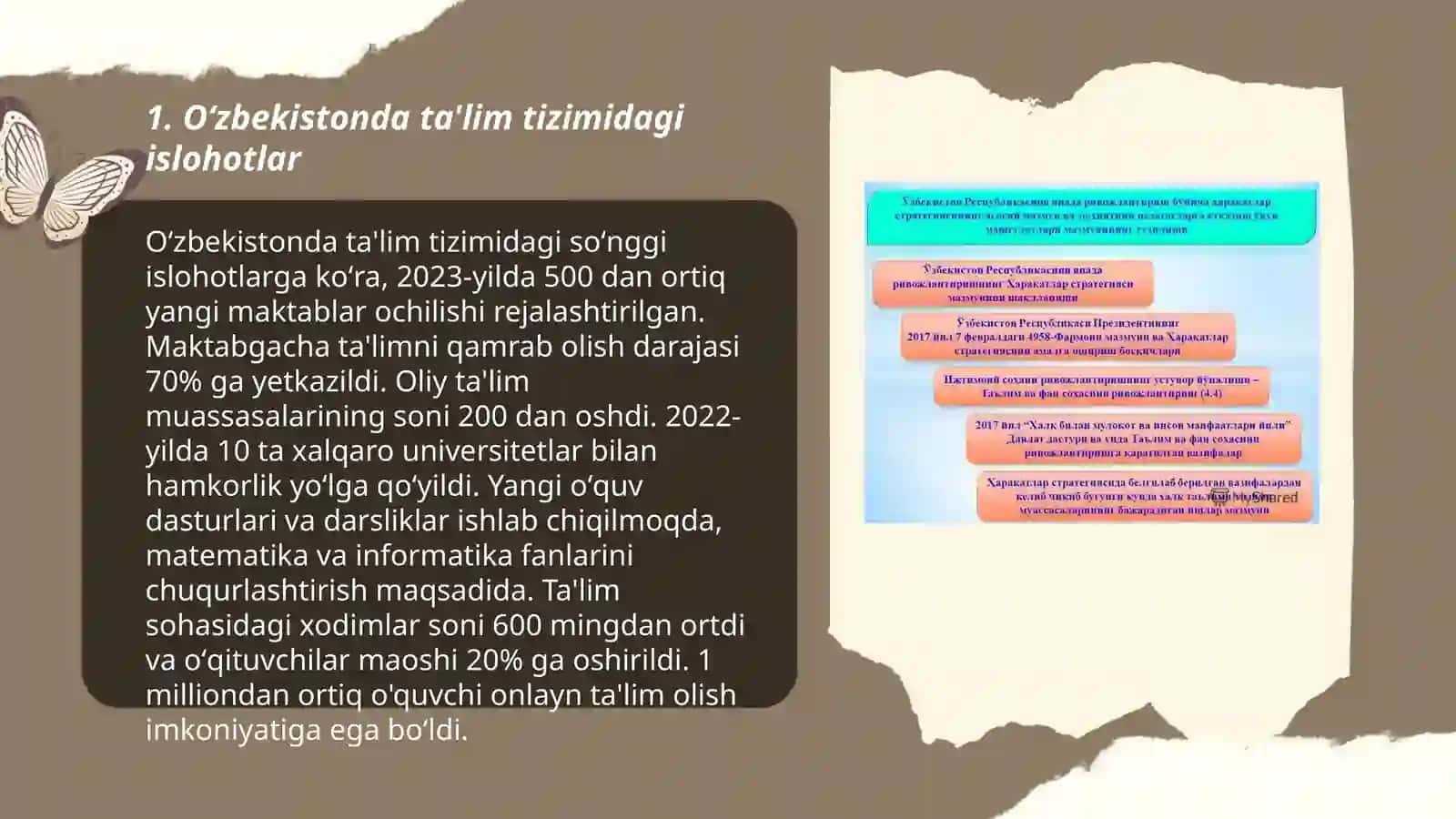 Oʻzbekistonda ijtimoiy sohada amalga oshirilayotgan oʻzgarishlar mazmun va mohiyati 3