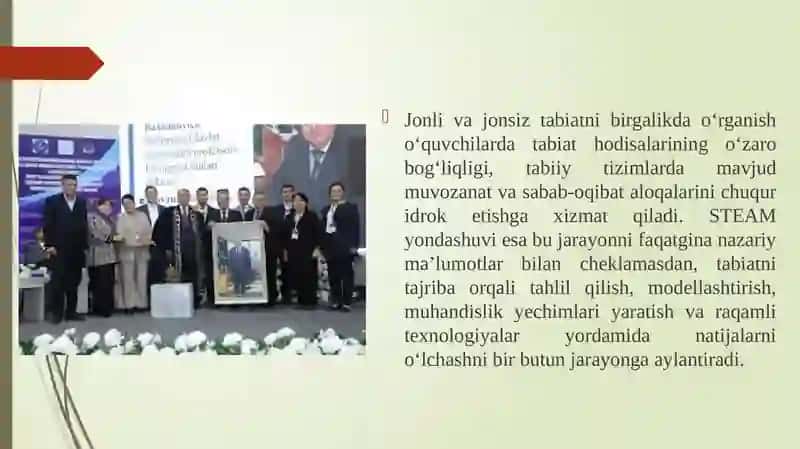 Jonli va jonsiz tabiat bilan tajriba o‘tkazish - Steam ta`lim moduli sifatida 3