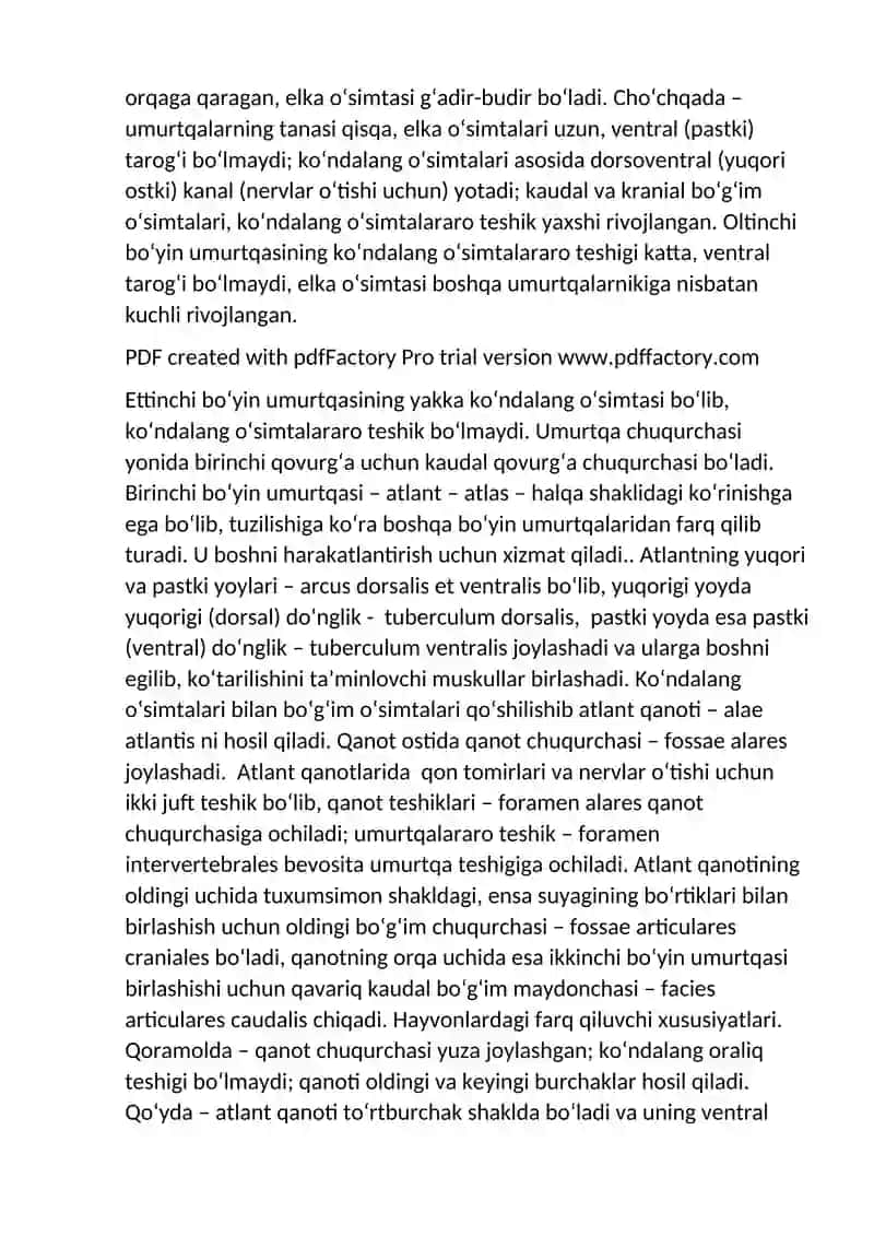 Hayvonlar anatomiyasi fanidan 1-orali nazorat savollariga javoblar 3