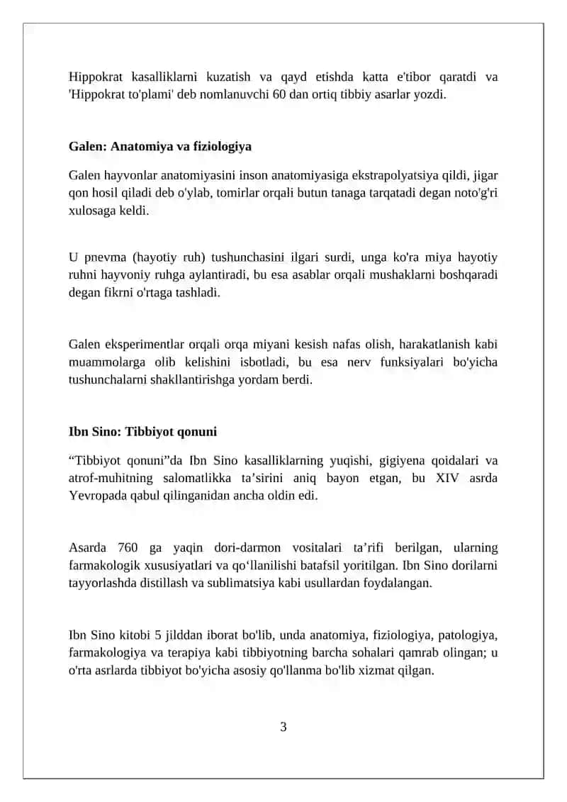 Tibbiyot rivojiga xissa qo'shgan olimlar 3