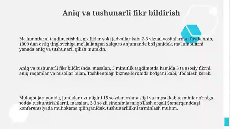 Kasbiy nutqda muloqot qoidalari va standartlari 3