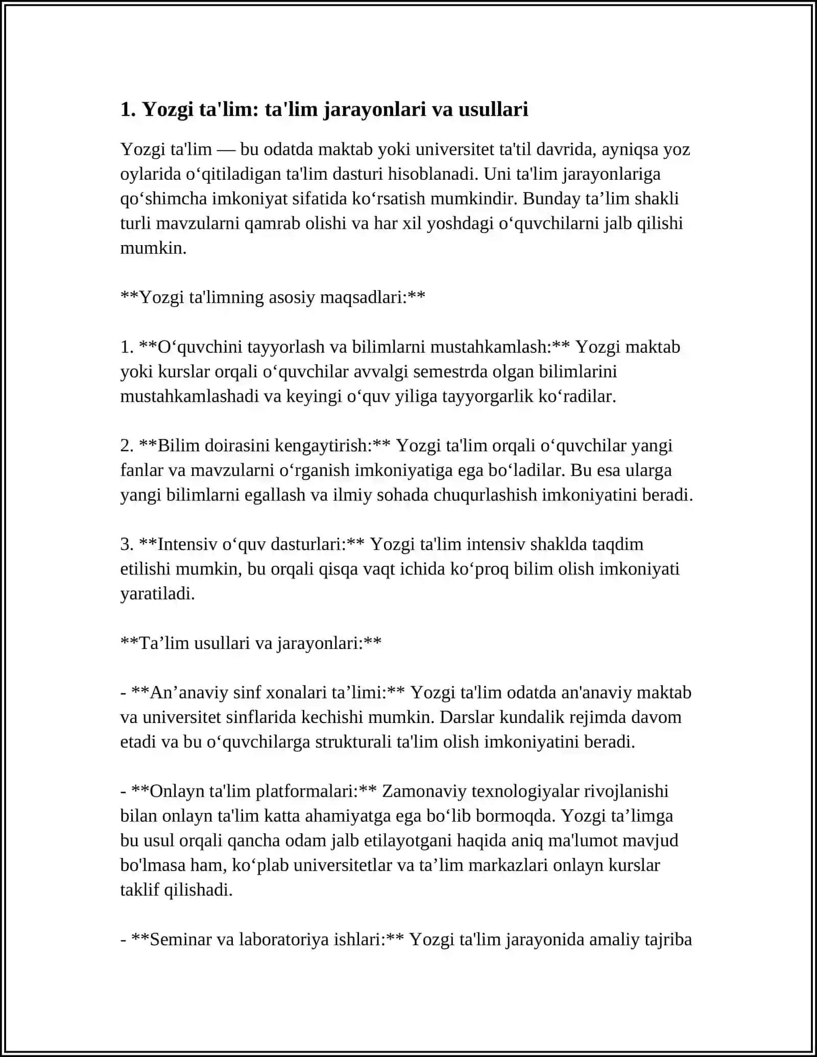 Yozgi ta'lim 3