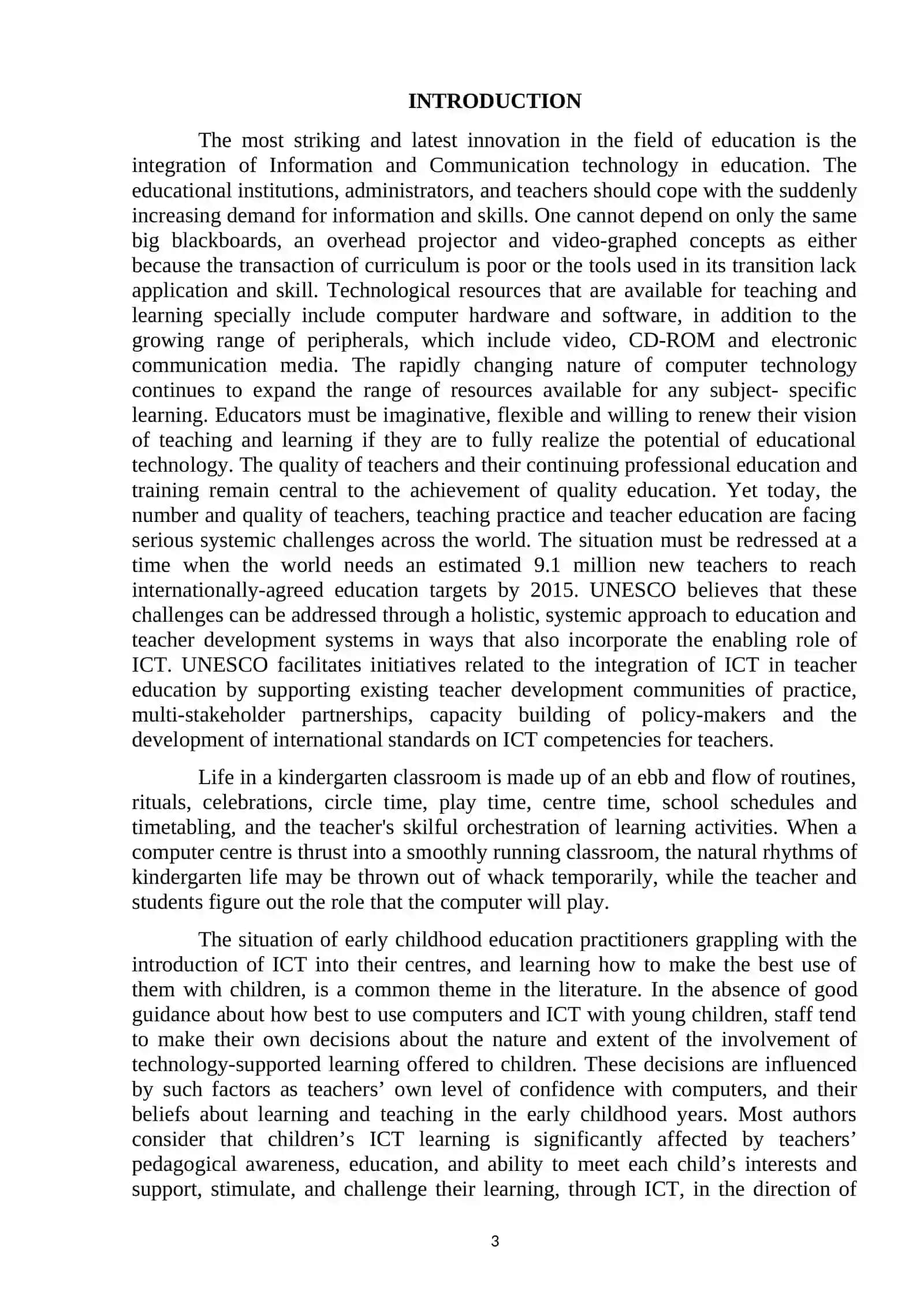 Role of ICT in Improving Teacher's Competence 3