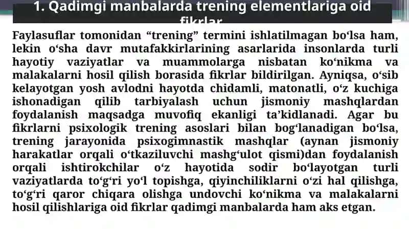Rossiyada trening guruhlarining rivojlanishi 3