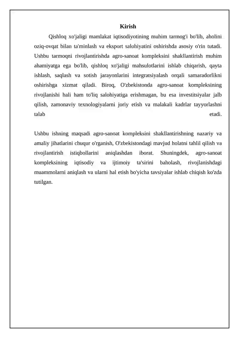 Agrosanoat majmuasini shakllantirish zaruriyati 3
