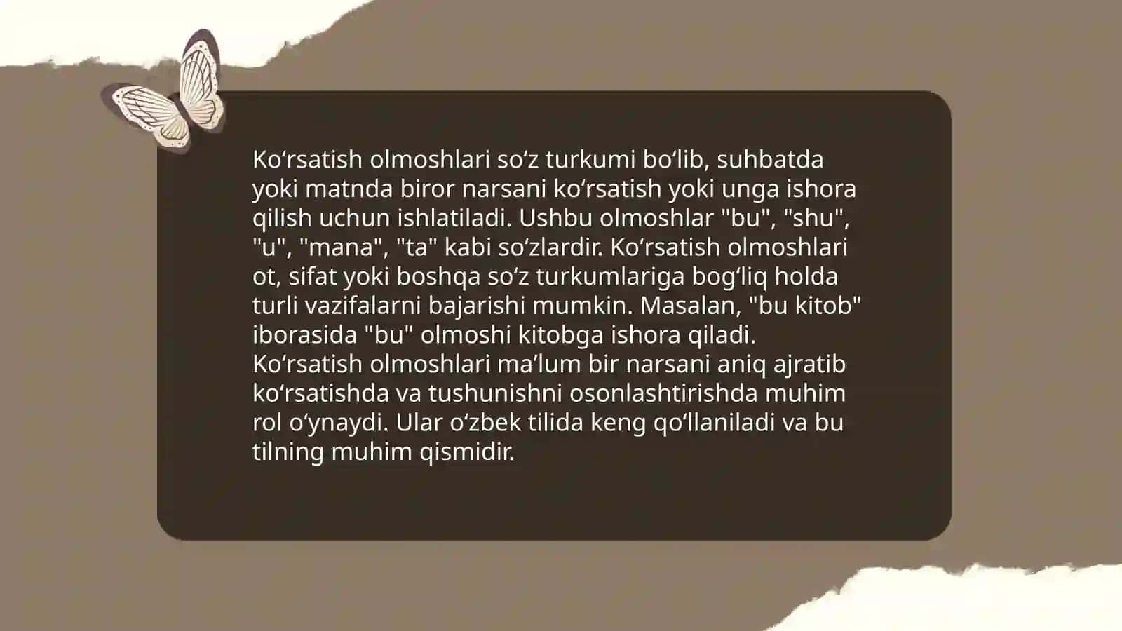 Arab tilida koʻrsatish olmoshlari 3