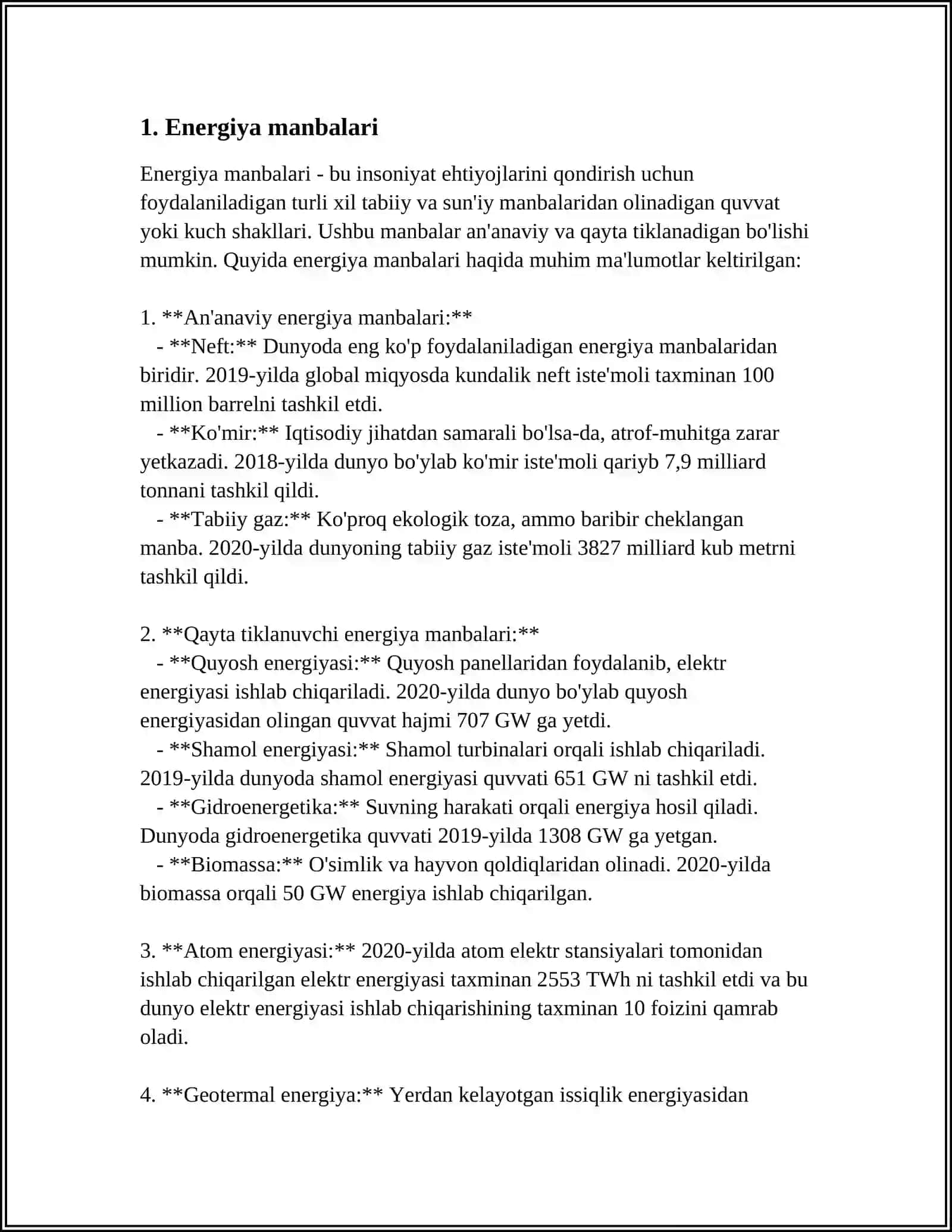 ENERGETIKA TUSHINCHALARI 3