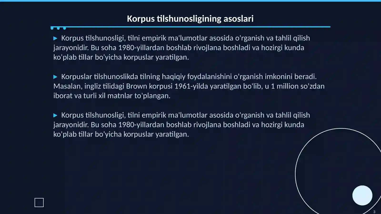 Korpuslar orqali tilshunoslik ustida yangi yoritishlar 3