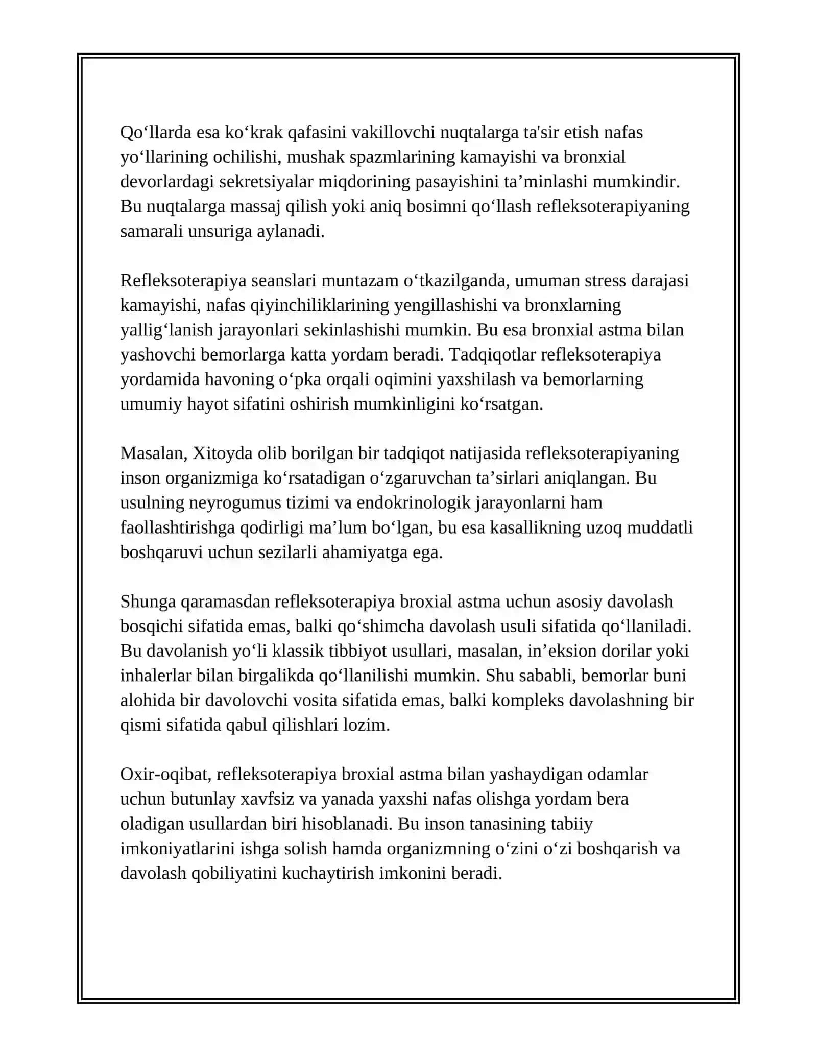 BRONXIAL ASTMADA REFLEKSOTERAPIYA 3