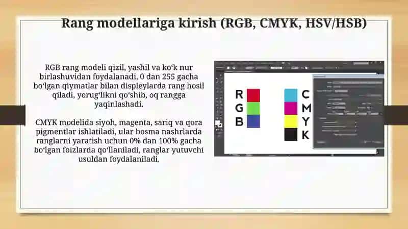 Vektorli grafik muharrirda ranglar bilan ishlash 3