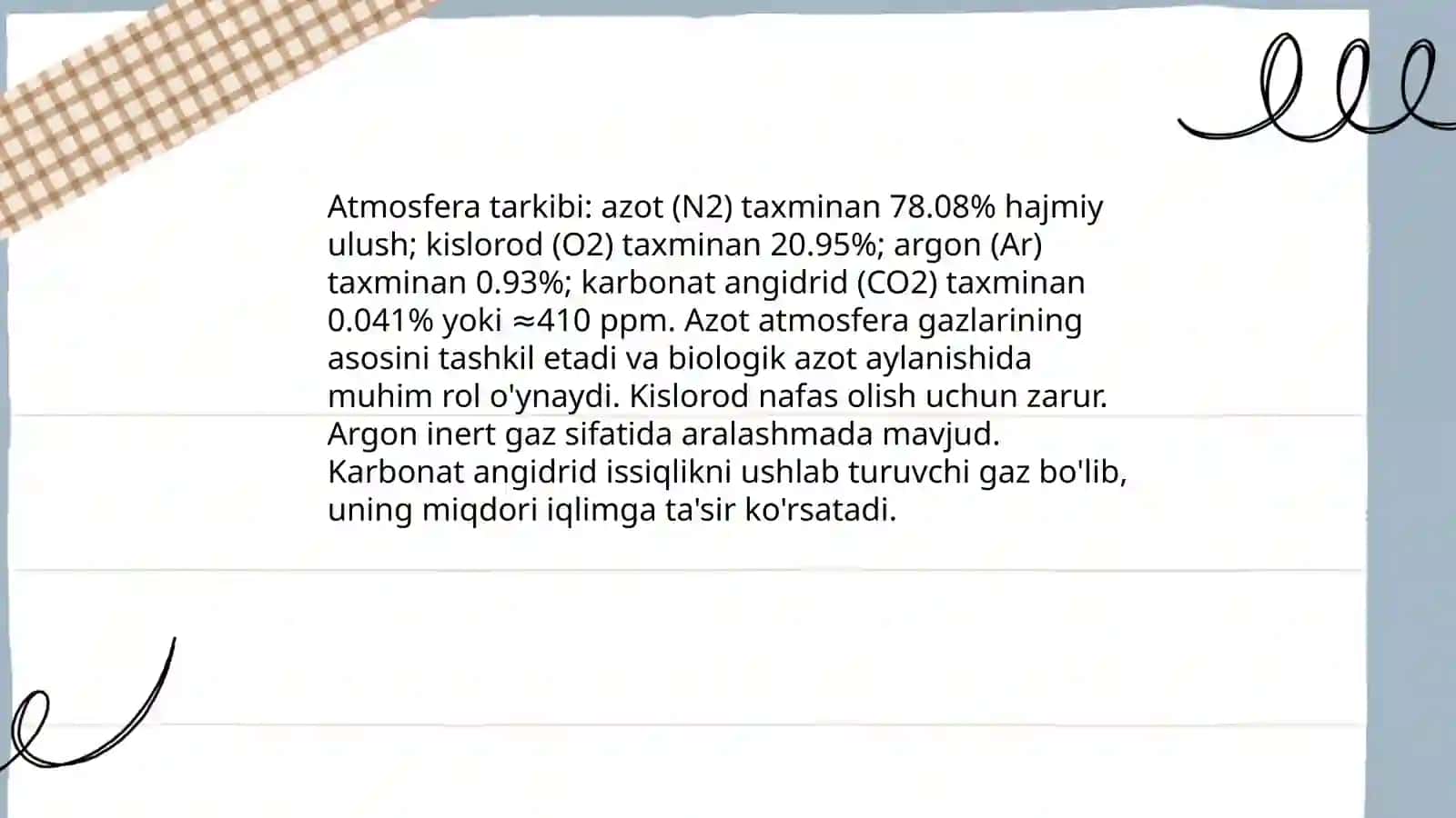 Atmosfera tarkibi va uni ifloslantiruvchi moddalar 3