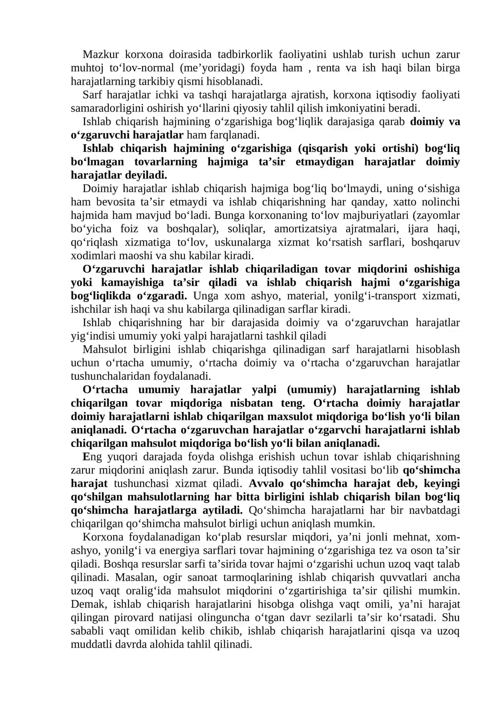 Korxona (firma) harajatlari va foydasi: tarkibi, shakllanishi va taqsimlanishi 3