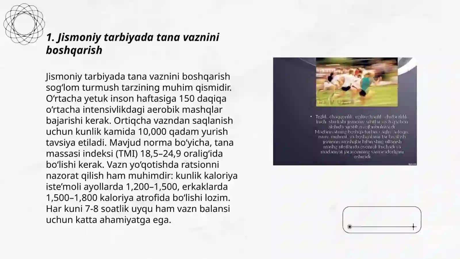 Jismoniy tarbiyada tana vazni va qadi qomatni shakillantirish tavsifi 3