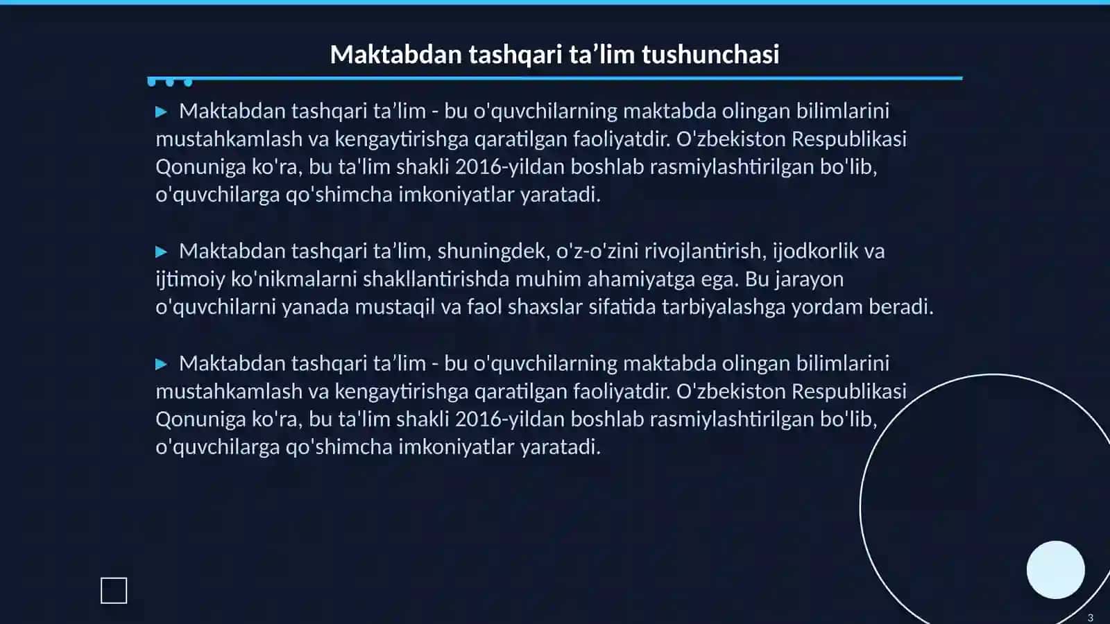 Maktabdan tashqari ta’lim 3