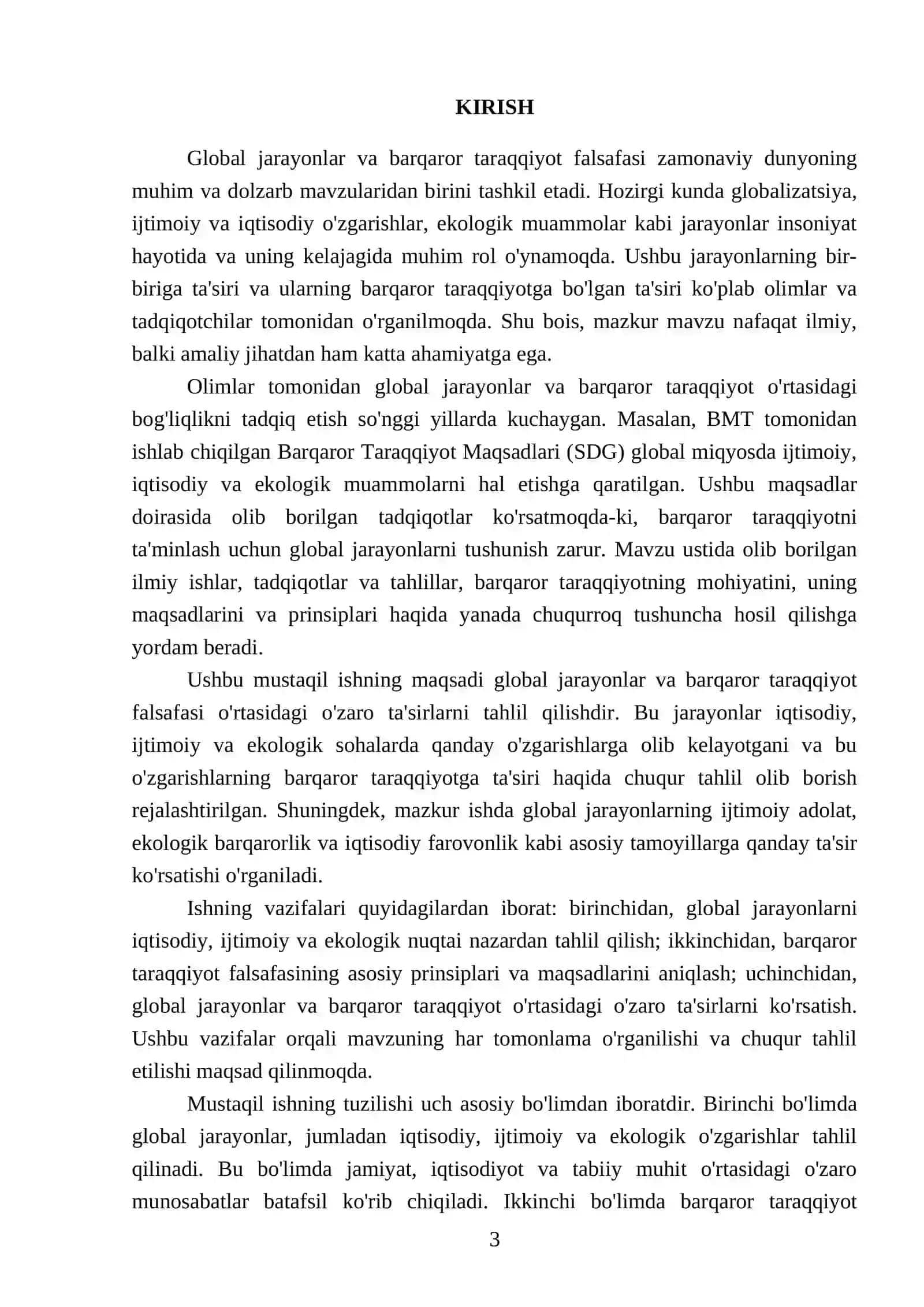 Global jarayonlar va barqaror taraqqiyot falsafasi 3
