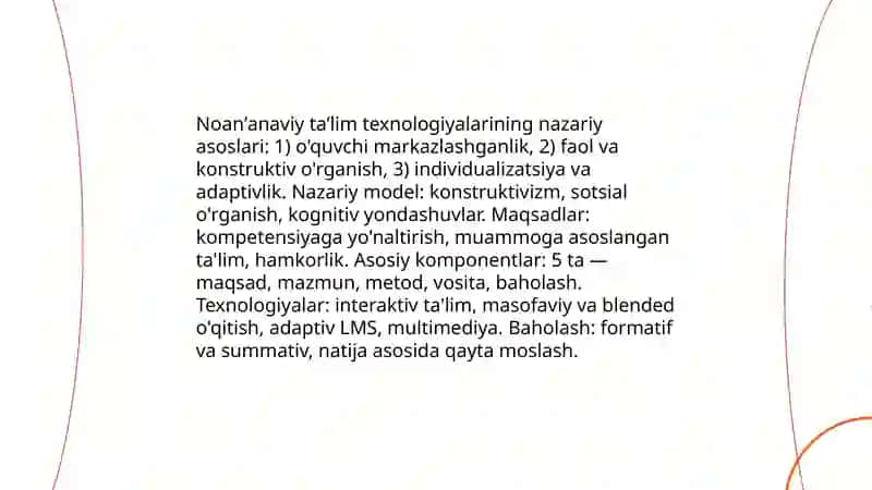 Noanʼanaviy taʼlim texnologiyalari 3