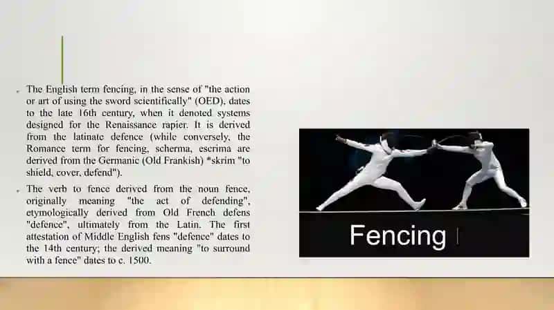 HISTORY OF FENCING 3