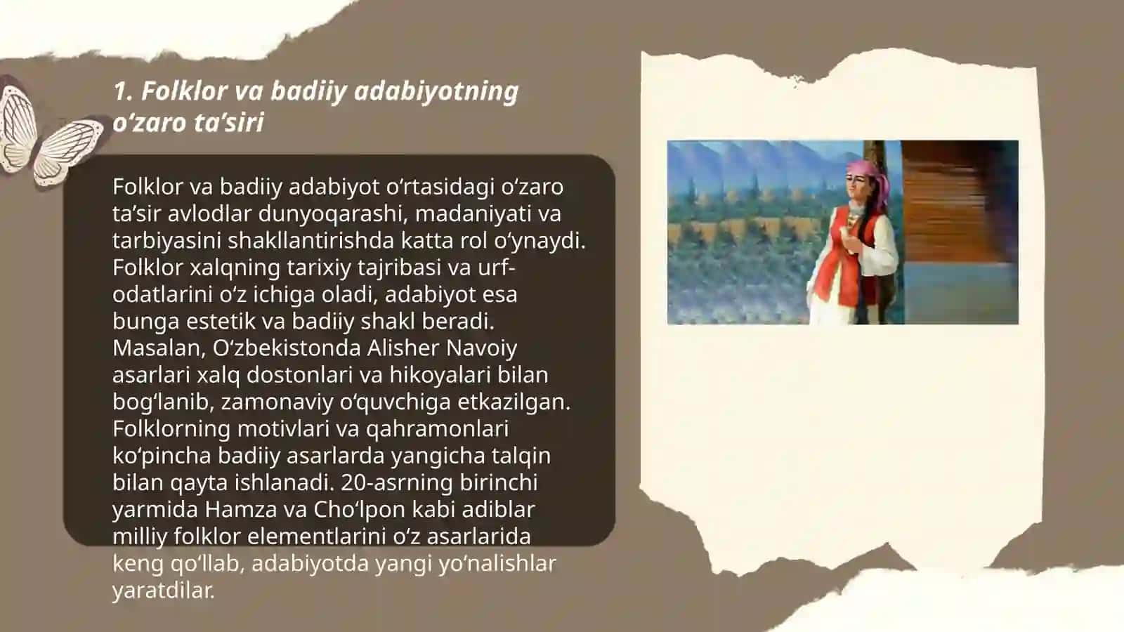 Folklor va badiiy adabiyot munosabatlari 3