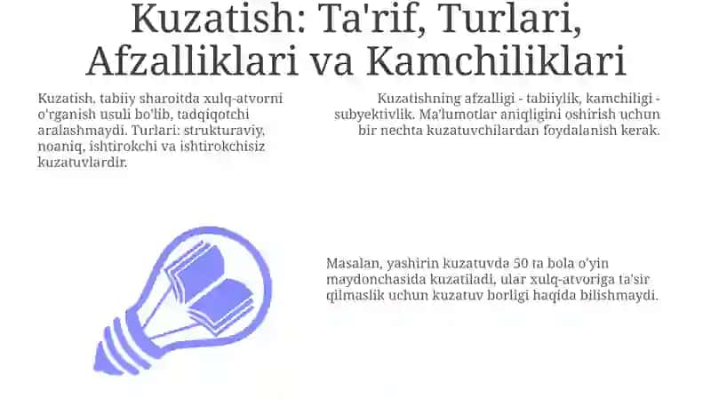 Psixologiya taraqqiyoti metodlari:kuzatish, eksperiment 3
