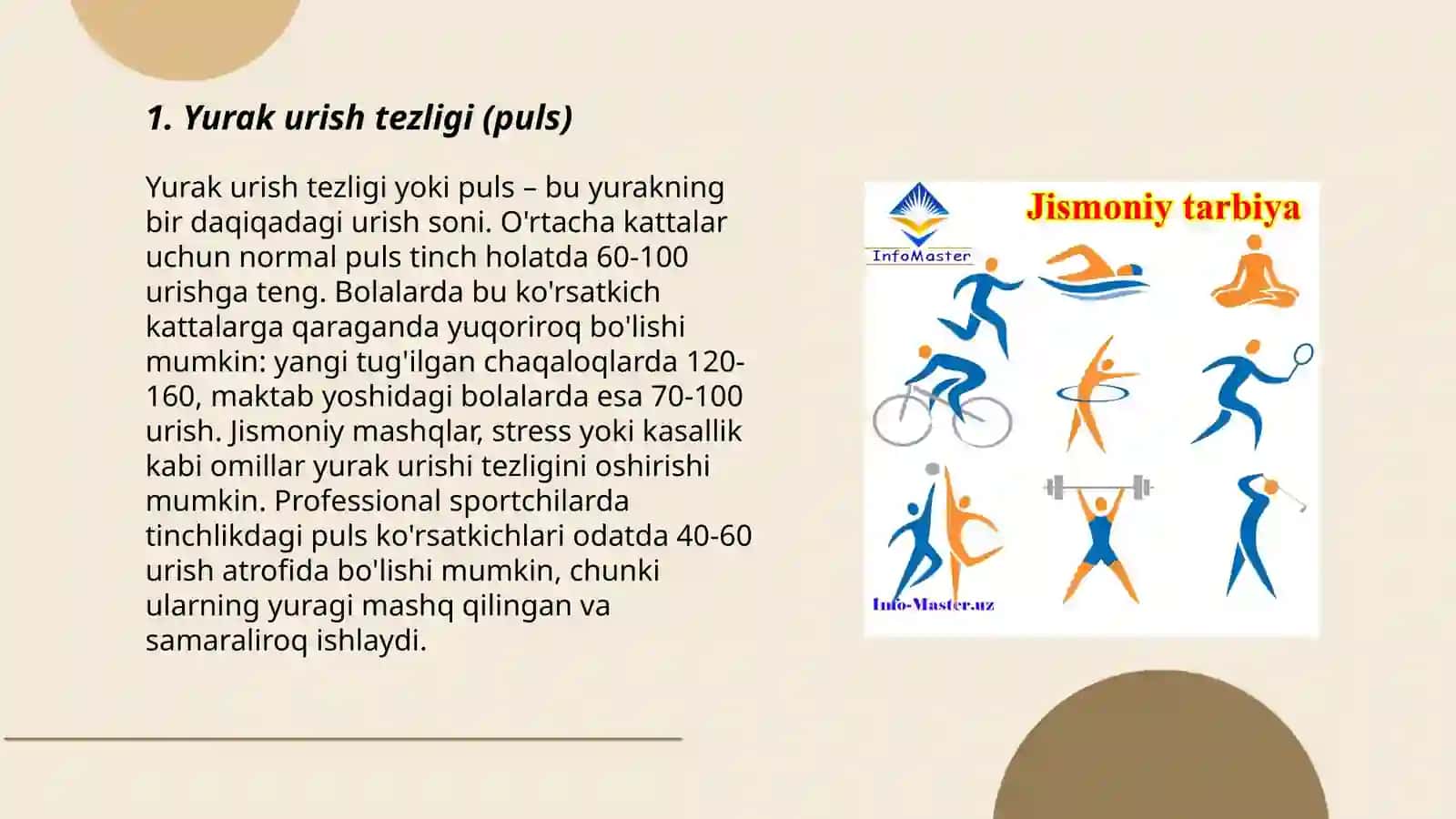 Jismoniy tarbiya va sportda oʻlchanadigan parametrlar 3