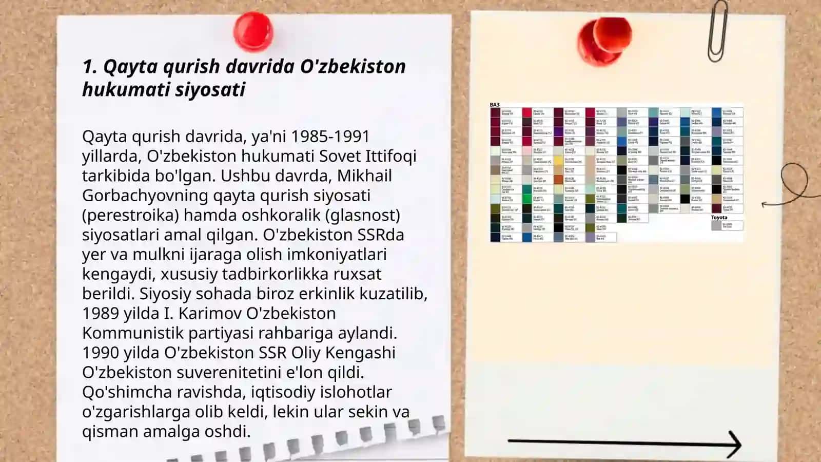 Qayta qurish davrida O'zbekiston hukumati siyosati 3