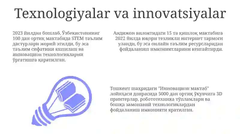 Texnologiyalar va innovatsiyalar 3